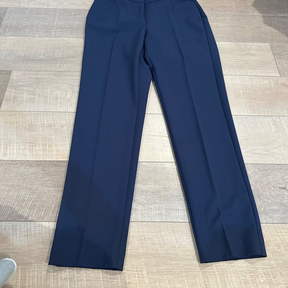 INC WOMENS SIZE 6 NEW BLUE PANTS MID RISE STRAIGHT LEG